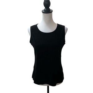🌟 Notations, Black, Velour Sleeveless Tank Top, Size S